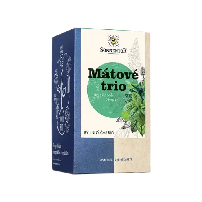 Sonnentor Čaj Mátové trio 18 x 1,2 g BIO